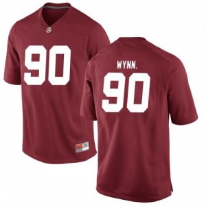 Men's Alabama Crimson Tide #90 Stephon Wynn Jr. Crimson Game NCAA College Football Jersey 2403OMGM6